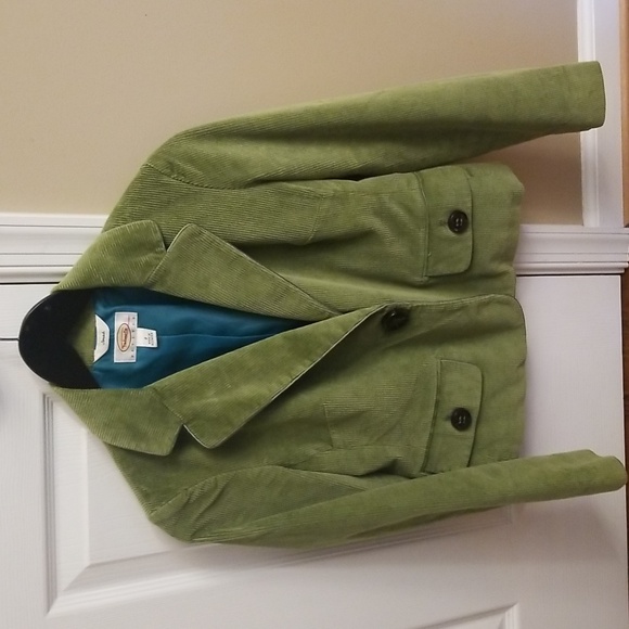 SHE'S SO CLASSY❣️Talbots green corduroy blazer. Size 2 petite - Picture 5 of 7